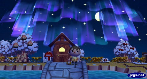 More northern lights in the sky.