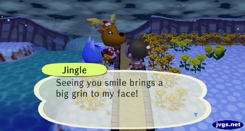Jingle: Seeing you smile brings a big grin to my face!