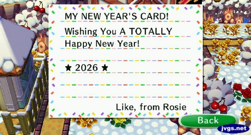 MY NEW YEAR'S CARD! Wishing You A TOTALLY Happy New Year! *2026* Like, from Rosie