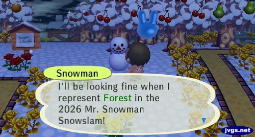 Snowman: I'll be looking fine when I represent Forest in the 2026 Mr. Snowman Snowslam!