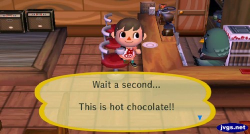 Wait a second... This is hot chocolate!!