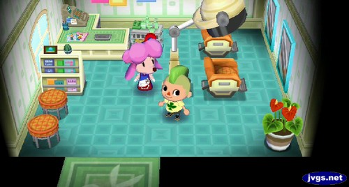 Mohawk McClover stands in the Shampoodle salon.