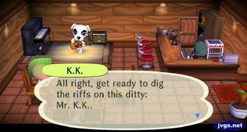 K.K.: All right, get ready to dig the riffs on this ditty: Mr. K.K..