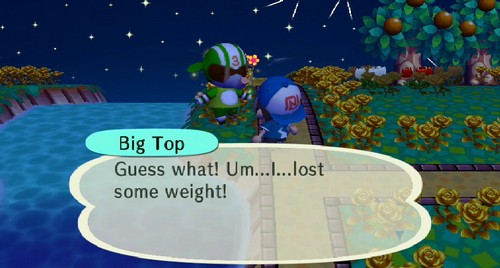 Big Top: Guess what! Um...I...lost some weight!