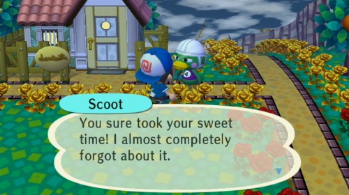 Scoot: You sure took your sweet time! I almost completely forgot about it.