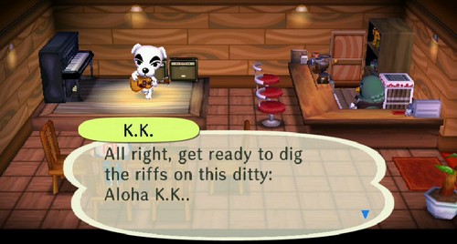 K.K.: All right, get ready to dig the riffs on this ditty: Aloha K.K..
