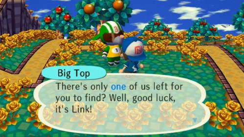 Big Top: There's only one of us left for you to find? Well, good luck, it's Link!