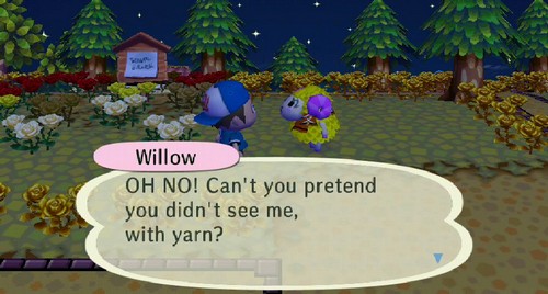 Willow: OH NO! Can't you pretend you didn't see me, with yarn?