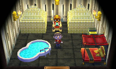 Tom Nook's mountains of bills for the celebrity lifestyle challenge. (ACHHD)