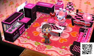 The QR code to visit Gayle's lovely home in Animal Crossing: Happy Home Designer.