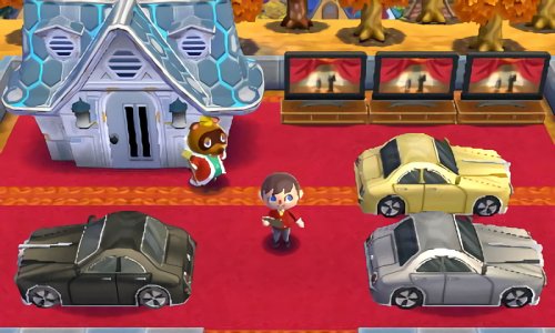 Luxury cars for the November monthly challenge in Animal Crossing: Happy Home Designer.