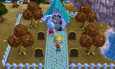 The outdoors of Tank's home, including some shogi pieces. (ACHHD)