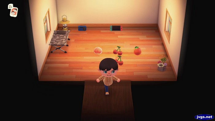 The inside of Jeff's house in Animal Crossing: New Horizons.