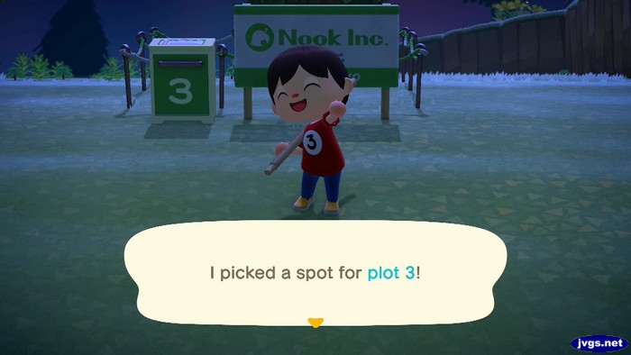 I picked a spot for plot 3!