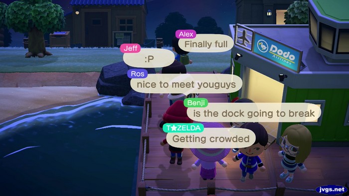 My visitors all arrive.