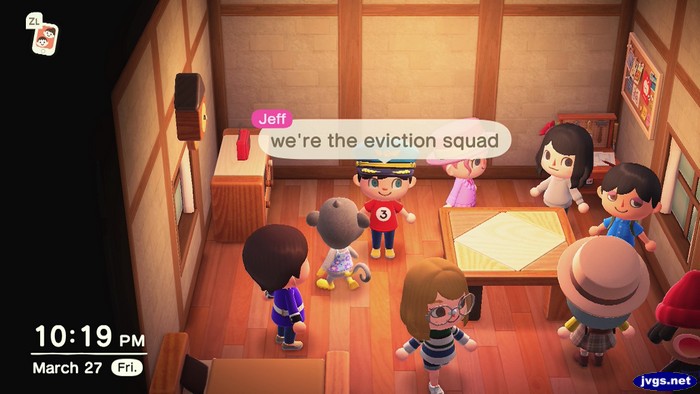 Jeff: We're the eviction squad.