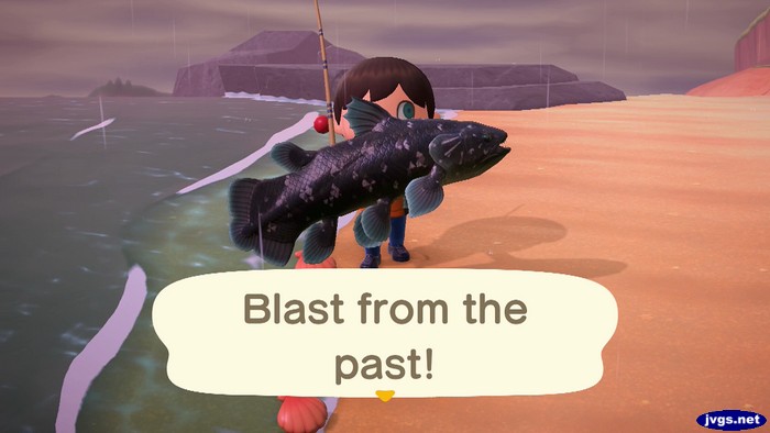 Blast from the past! (Jeff catches his first coelacanth.)