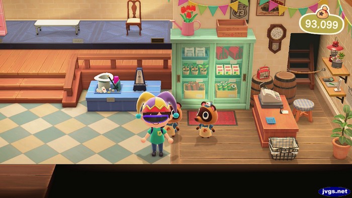 The inside of the upgraded Nook's Cranny.