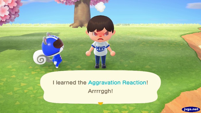 I learned the aggravation reaction! Arrrrggh!