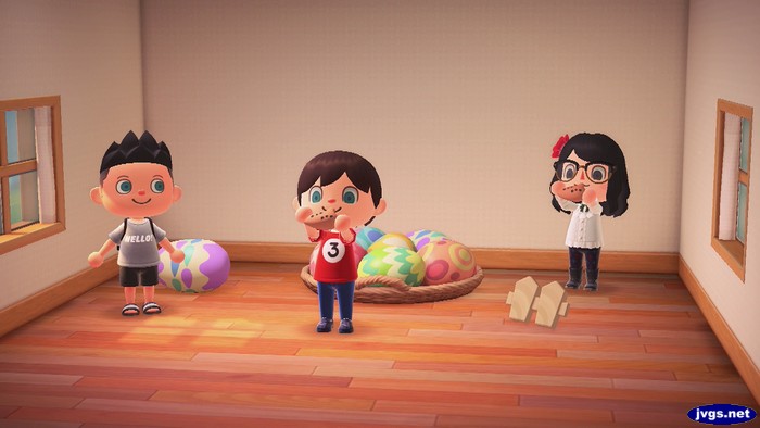 Jeff and Timo toot on ocarinas as Jorge looks on.