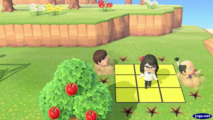 Timo wins! Jeff and Jorge (Pitfall-san) struggle to get out of pitfalls after a game of pitfall sumo.