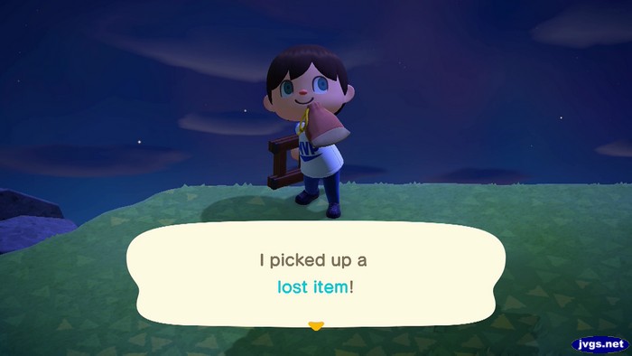 I picked up a lost item!