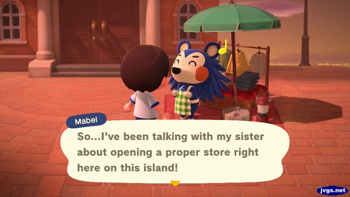 Mabel: So...I've been talking with my sister about opening a proper store right here on this island!