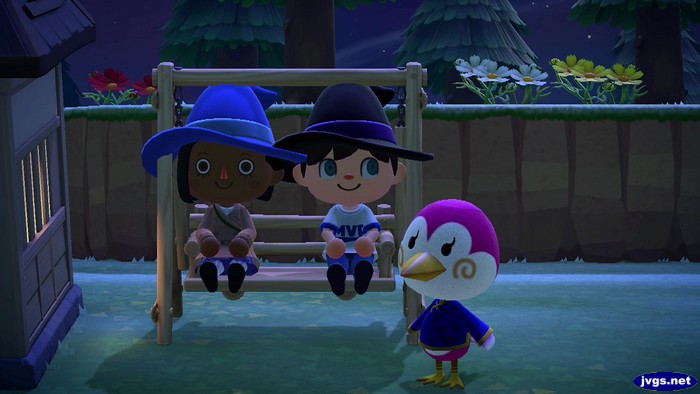 Merka and Jeff sit down as Midge walks by.