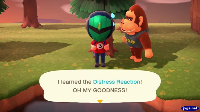 I learned the Distress Reaction! OH MY GOODNESS!