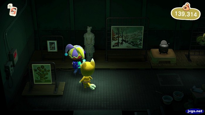 The inside of Crazy Redd's ship in ACNH.