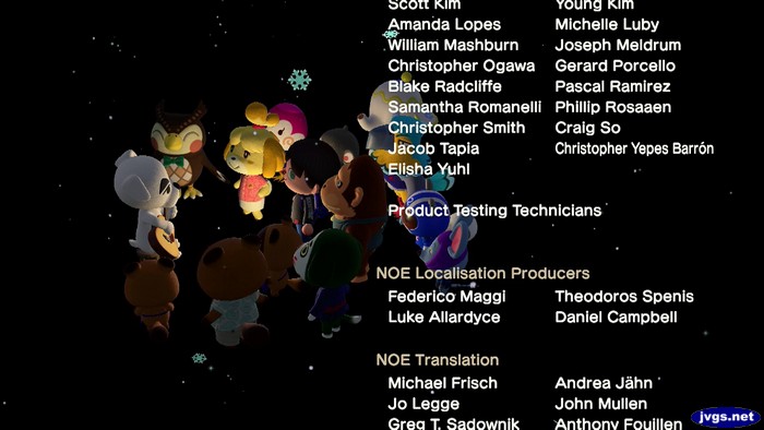 The credits roll in Animal Crossing: New Horizons, as K.K. Slider performs.