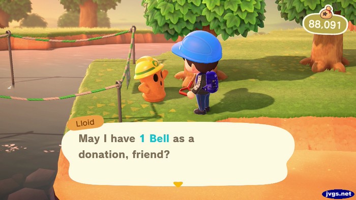 Lloid: May I have 1 bell as a donation, friend?