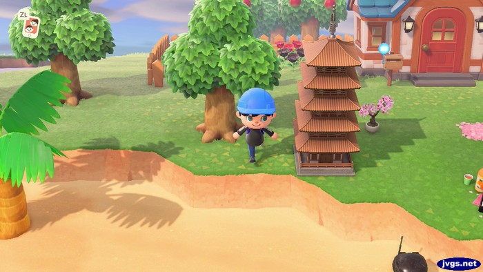 The pagoda item in ACNH.