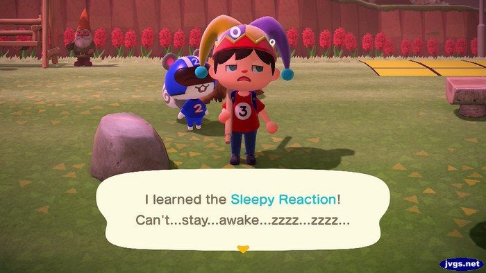 I learned the Sleepy Reaction! Can't...stay...awake...zzzz...zzzz...