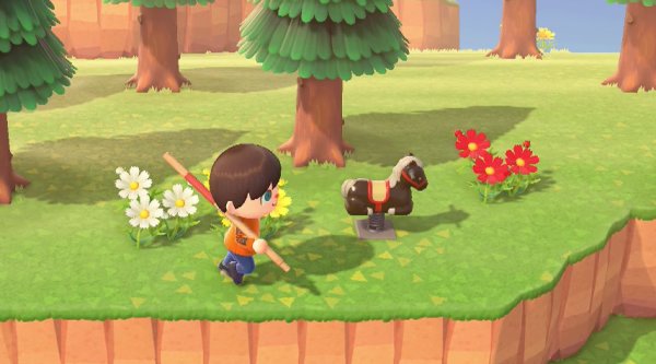 A springy ride-on (toy) in Animal Crossing: New Horizons that you can't really ride on.