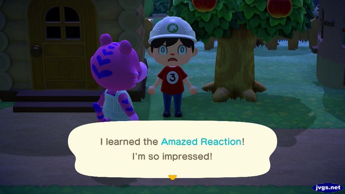 I learned the Amazed Reaction! I'm so impressed!