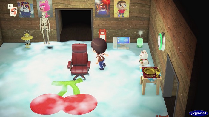 The cloud flooring and dig-site wall from Saharah in Animal Crossing: New Horizons for Nintendo Switch.