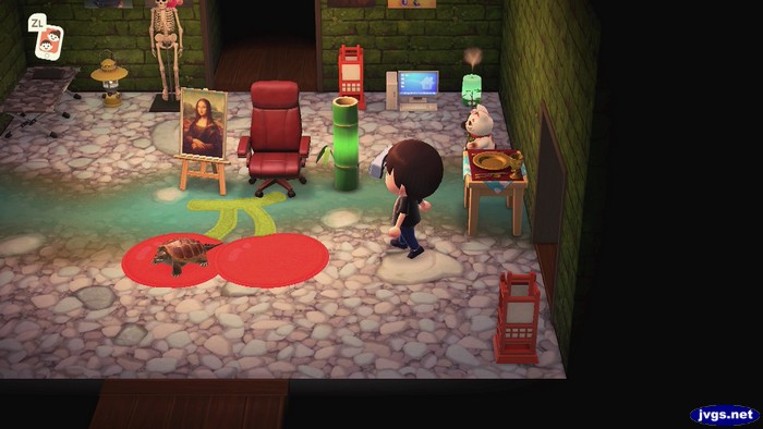 The flowering river flooring in Animal Crossing: New Horizons.