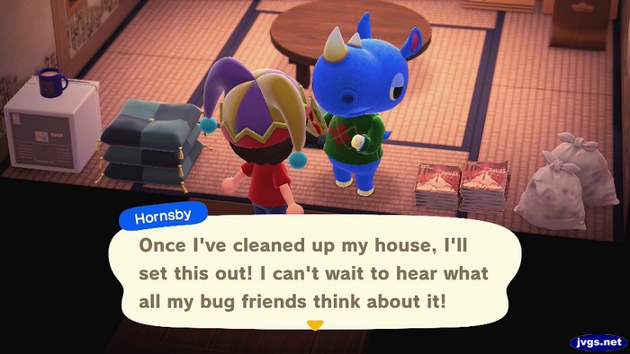 Hornsby: Once I've cleaned up my house, I'll set this out! I can't wait to hear what all my bug friends think about it!