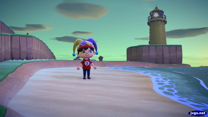 Jeff's lighthouse in Animal Crossing: New Horizons.