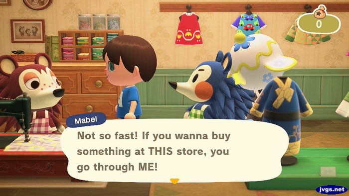 Mabel: Not so fast! If you wanna buy something at THIS store, you go through ME!