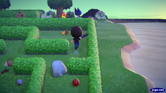 The May Day maze in Animal Crossing: New Horizons.