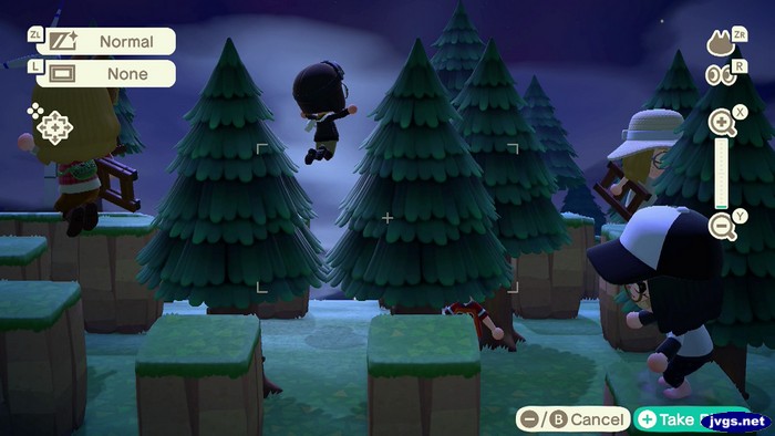 More pillar jumping in Animal Crossing: New Horizons.
