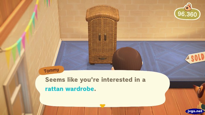 Tommy: Seems like you're interested in a rattan wardrobe.