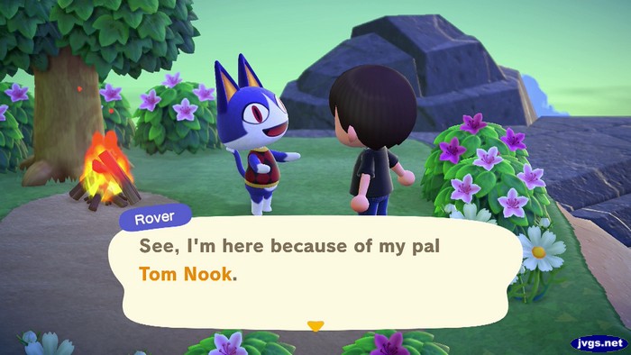 Rover: See, I'm here because of my pal Tom Nook.