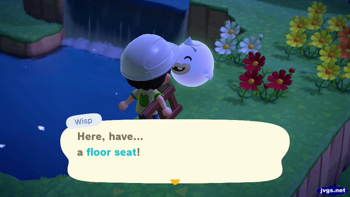Wisp: Here, have... a floor seat!