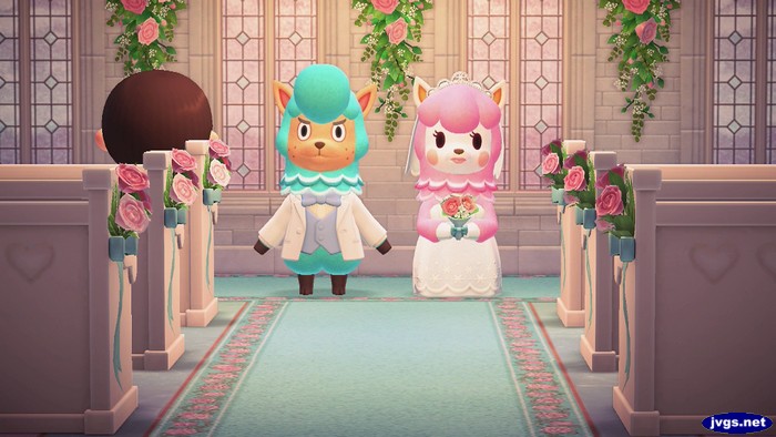 Reese and Cyrus recreating their wedding photo.