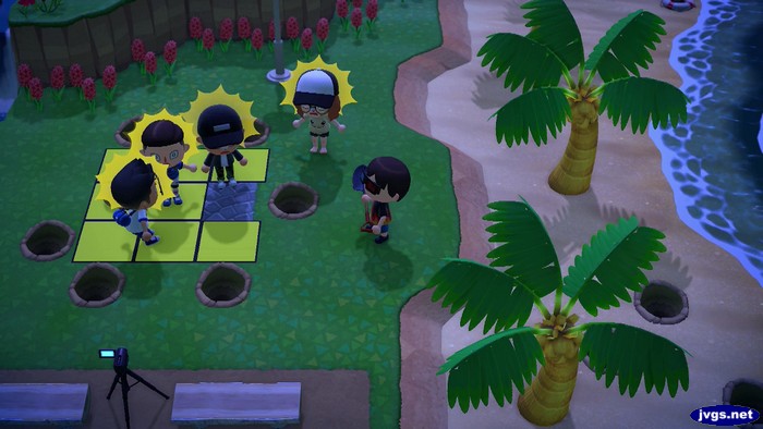 Everybody is shocked to see a stone path under the sumo ring.