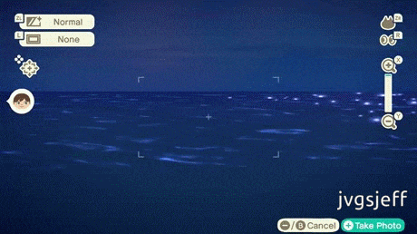 Animated GIF of Jeff swimming in Animal Crossing; New Horizons.
