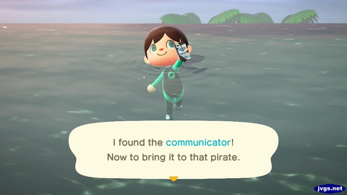 I found the communicator! Now to bring it to that pirate.
